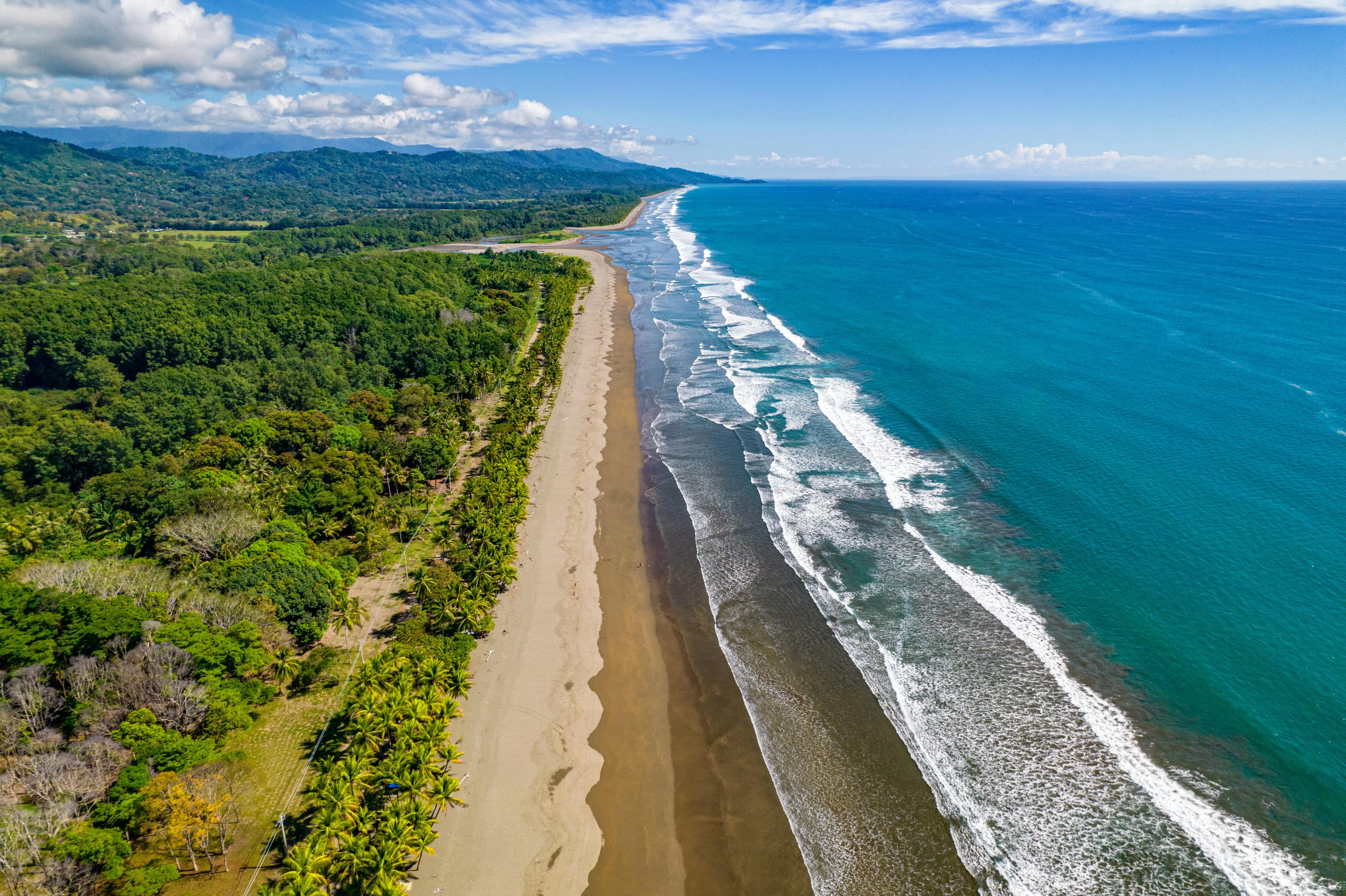 Lush tropical mountains in Costa Rica